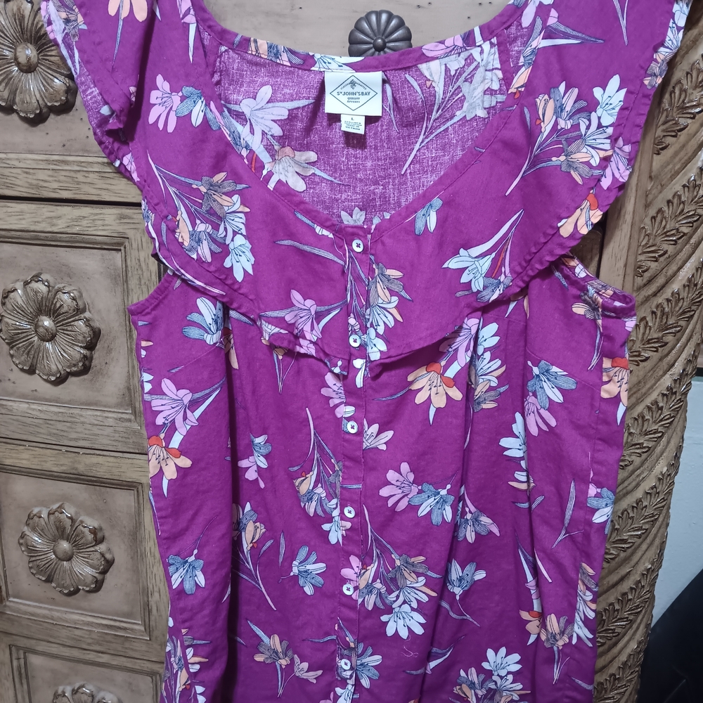 Floral Purple Women's Top